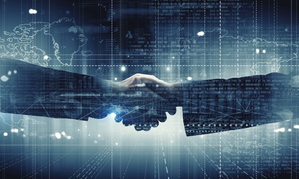 Shaking hands shared responsibility